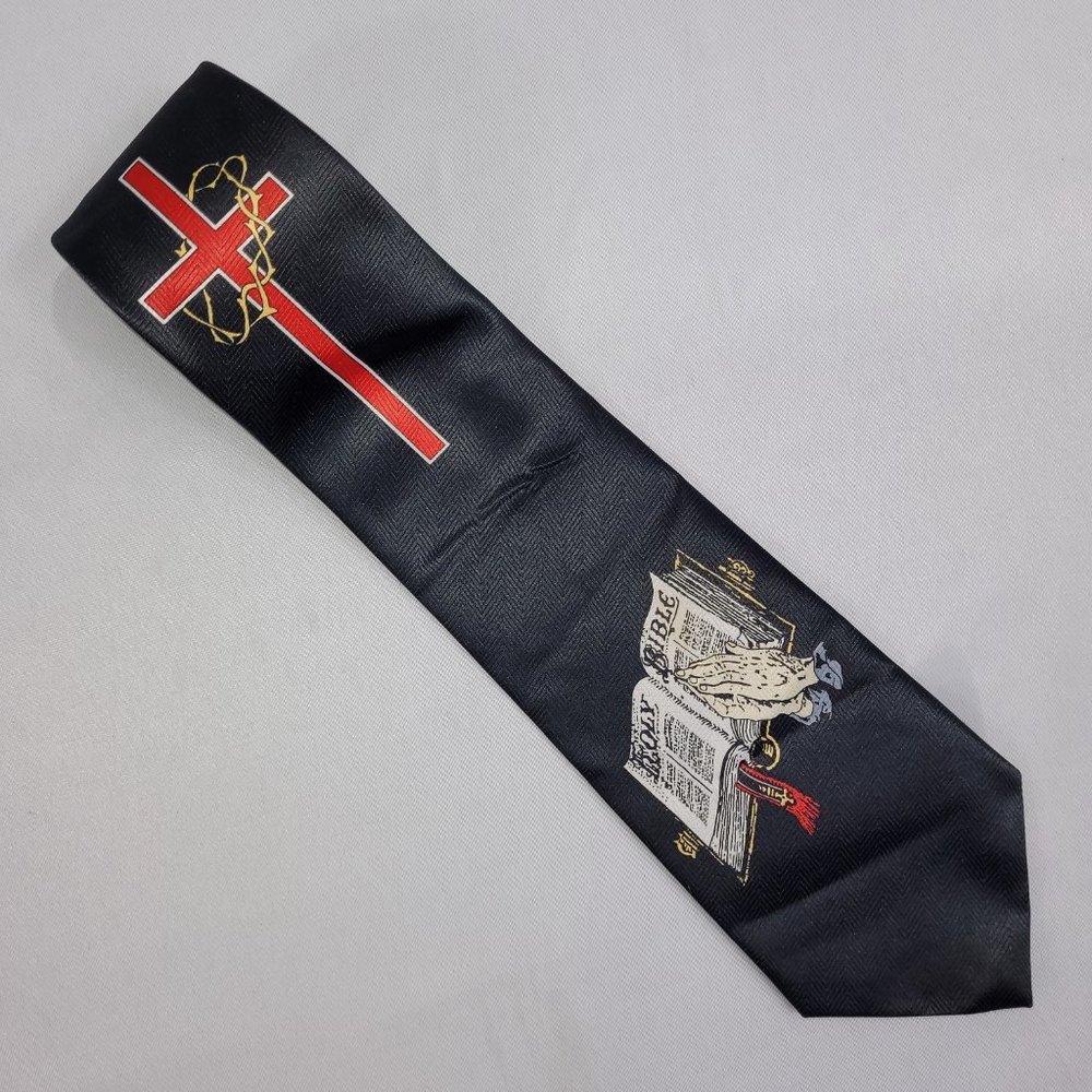 Holy Bible Neck Tie Necktie Keystone Church Christian Religious Pastor Priest
